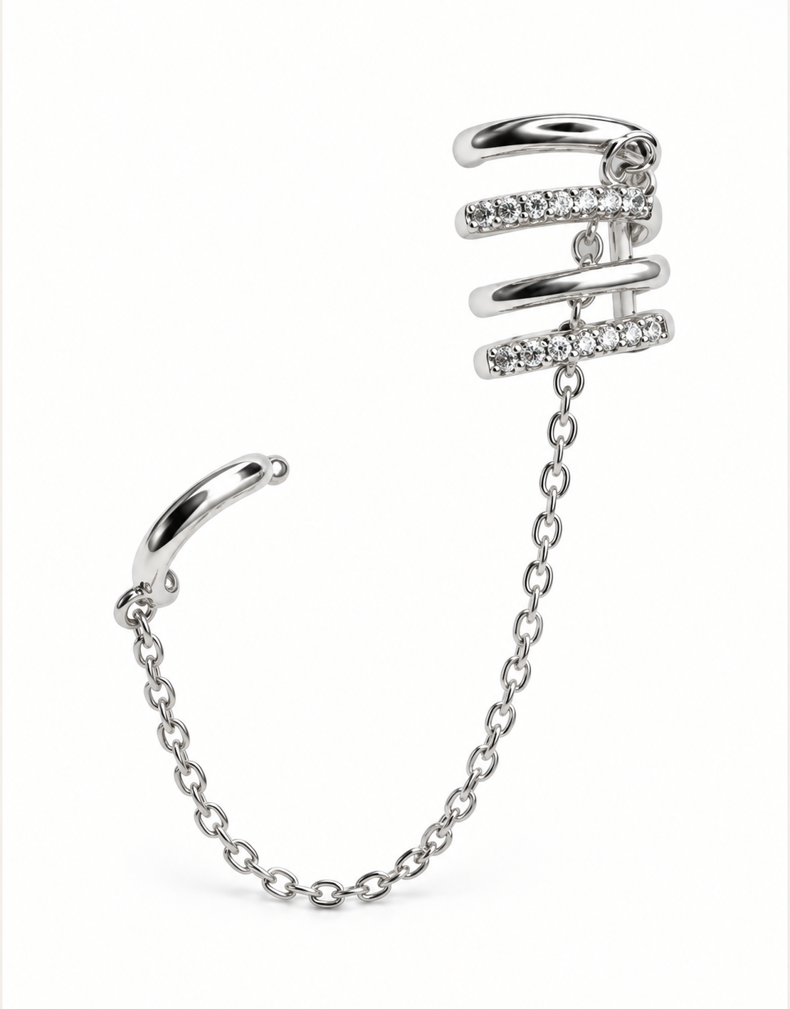 Silver Link Ear Cuff
